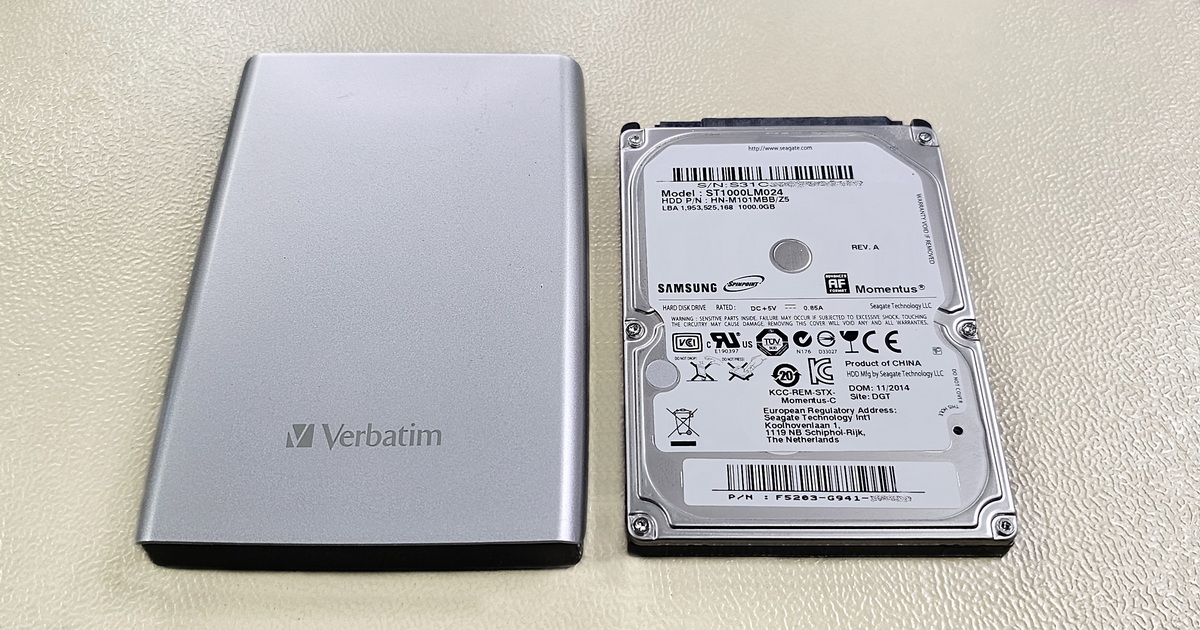 Data Recovery from an External Verbatim Disk